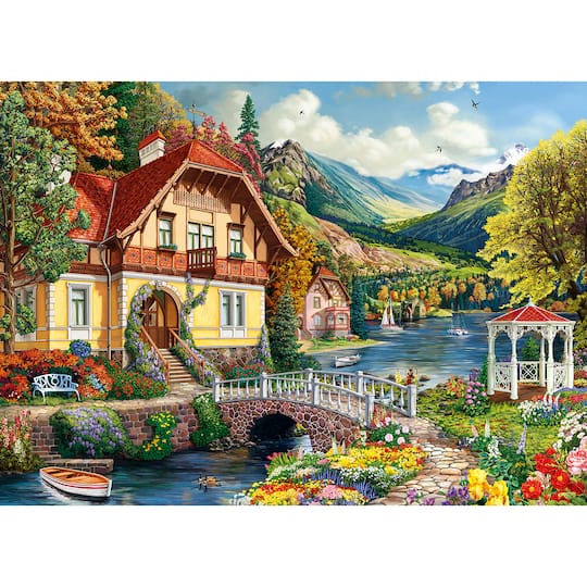 House By the Pond 1,000 Piece Jigsaw Puzzle